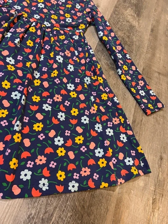 Hanna Andersson floral skater dress size 8 - Picture 2 of 4